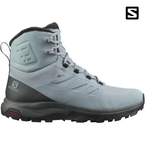 Botas de Inverno Salomon Outblast Thinsulate Climasalomon Impermeáveis Feminino Luz Azuis | PT A19834